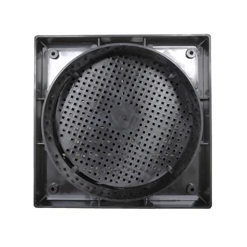 Image of 6 Inch Vent Cover /Ventilation Vent Cover /Chimney Pipe outer Vent Cover /Used for Anti Cockroach, Lizards, Insects, 150 mm Exhaust Fan Cap Chimney Pipe Cowl (ABS BLACK, 6 INCH)