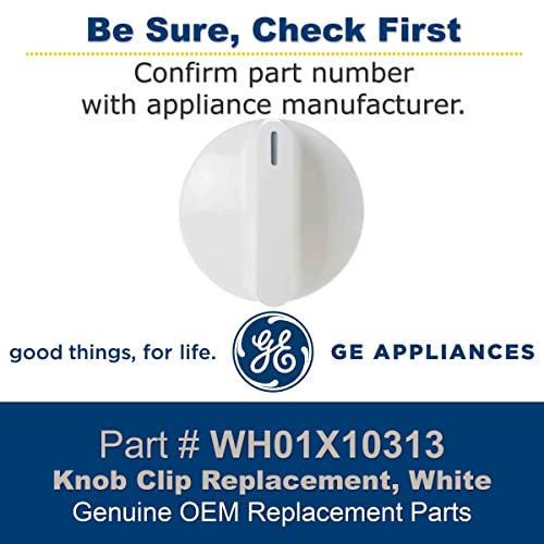 Ge Wh01X10313 Knob Clip Replacement, White #TOP1