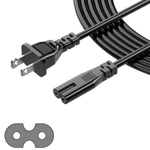 HFLRZZ 2 Prong TV Power Cord Compatible with Samsung LG