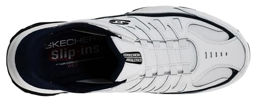 Skechers Men's Afterburn M. Fit Grill Captain Slip-in Sneaker White/Navy