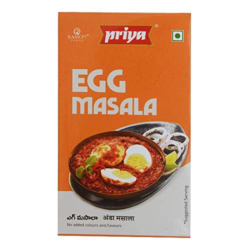 Priya Egg Curry Masala Powder 50g (Pack of 3) Authentic, Aromatic