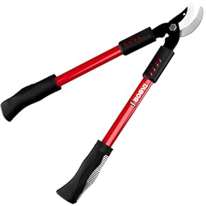 TABOR TOOLS GL18A Small Bypass Lopper, Short Bypass Tree Trimmer, Chops Branches with Ease, Branch Cutter with 1.25 Inch Clean Cut Capacity.