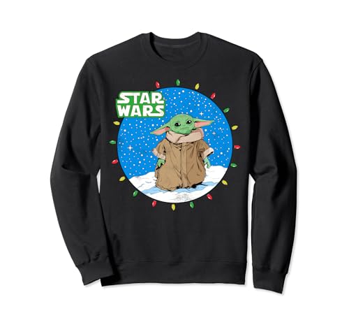 Sweat Star Wars The Child et lumières de Noël idéal pour vos soirées d'hiver