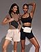 YOSHUYUKI Fanny Pack Crossbody Bag Trendy Waterproof Small Sling Cross Body Purse for Women Men Fashion Waist Packs Mini Belt Pouch Chest Bum Hip Bag Lulu Dupes for Travel Vacation Running Black