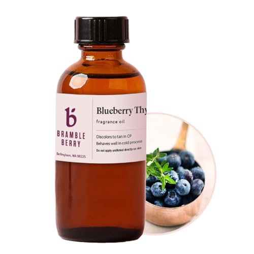 Image of Bramble Berry Blueberry Thyme Fragrance Oil 2 oz | Sweet Herbal Scent for Soap Making, Candles, Lotion, Bath Bombs & Perfume | Skin Safe, Vegan, Paraben & Phthalate Free