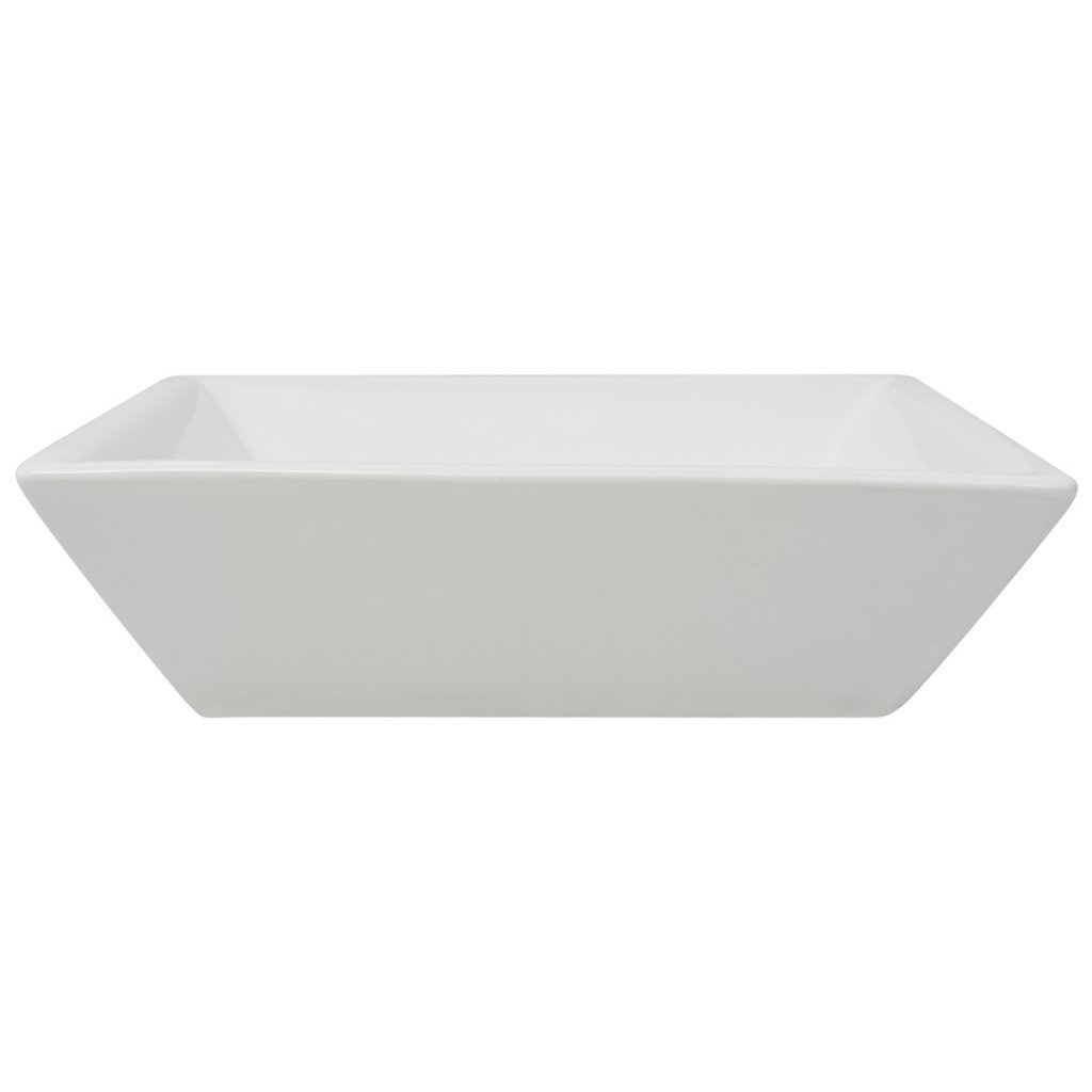 Festnight Lavabo Cuadrado - Color de Blanco Material de Cerámica, 41,5x41,5x12 cm