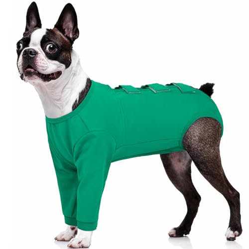 Image of Kuoser Dog Surgery Suit Female Spay, Dog Recovery Sleeves for Front Legs, Prevent Licking Recovery Suit for Dogs, Pet Surgical Suit Doggie Onesie, Puppy Elbow Protector for Leg Injuries and Joint Pain