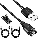 ✅[Protección de seguridad]: Potencia de entrada: DC 5V 500mA / 5V 1000mA; Corriente de salida: CC 500mA / 5V 1000mA. Con protección integrada contra sobrevoltaje y protección contra sobrecorriente, este cargador protegerá su reloj de daños mientras se carga. Este cable de carga no solo se usa para cargar cables, sino también para la transferencia de datos de su reloj.