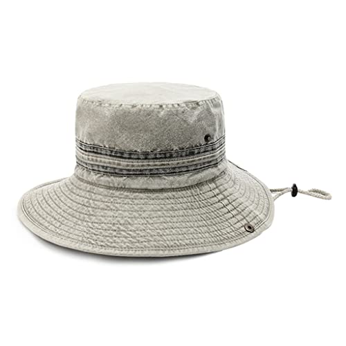 Chapeau pêcheur en denim lavé coton protection solaire et textile respirant