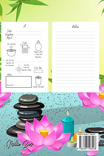 Candle Making Logbook: Design A-Z Plus Notes - Blank Recipe Book For Candle Maker - For The Crafter