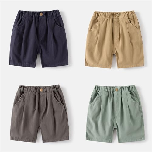 Moonker Toddler Boys Baggy Straight Shorts Lightweight Breathable Elastic Waist Short Pants Summer Solid Boy3
