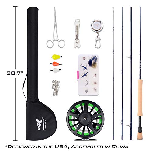 Kastking Emergence Fly Fishing Combo,4 Wt,8Ft 6In, Half Handle ,Rod (8+1),3 Or 4 Reel #TOP1