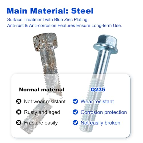 Image of ATV 200PCS Body Bolt Kit Fit for WARRIOR 350 GRIZZLY 300 125 450 350 400 550 600 70 660 700 GRIZZLY 80 90 GRIZZLY HUNTER WOLVERINE 350 Bodywork Screws Bolts Fasteners Kit