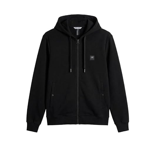 Image of Antony Morato, Hoodie Regular Fit in Interlock Cotton Blend Fabric with Logoed Patch (MMFL01172), Men, M