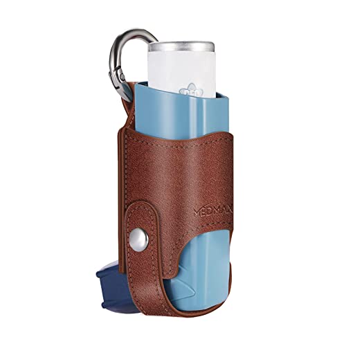 MEDMAX Asthma Inhaler Holder PU Leather Travel Handy Mini Holster