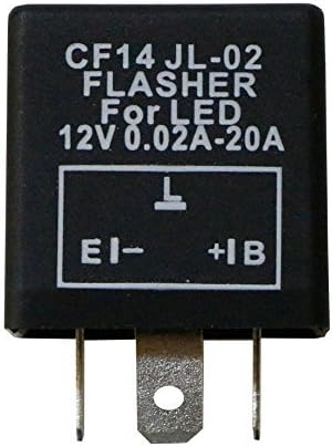 Electronic Flasher Relay Fix for LED Turn Signal Light Bulbs 3-Pin CF14 CF-14 JL-02 EP35 LED Flasher Relay Fix Turn Signal Hyper Flash 710412965940