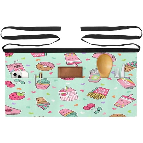 Demi-tablier de cuisine et pâtisserie lot de 3 pour le service en restaurant et bar