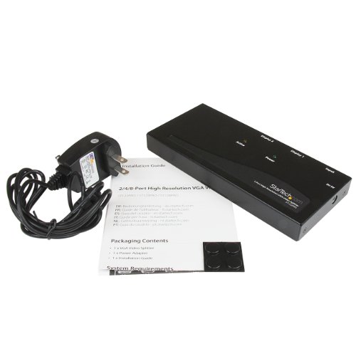 image for StarTech.com 2 Port High Resolution VGA Video Splitter with Built-in V
