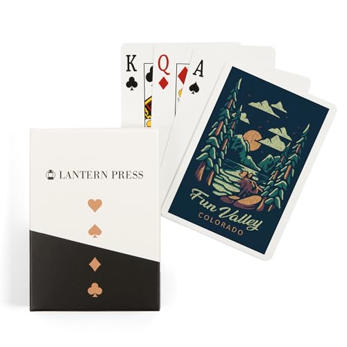 Lantern Press Fun Valley, Colorado, Baraja de 52 cartas póker