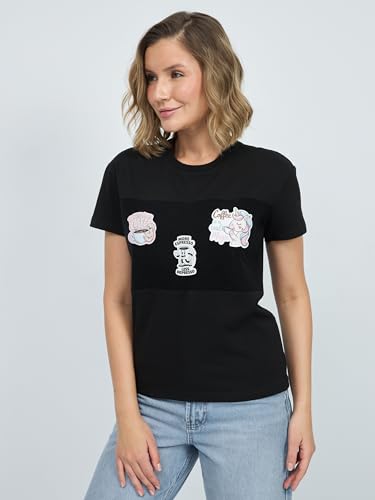 Women's Cotton T-Shirts with Stickers Medium