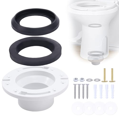 Image of Creative.c 3-Inch Receptacle RV Toilet Flange & Seal for Aqua Magic Style Plus,Style Lite,Style II Residence,RV 3-in-1 Combo Kit Replaces 385345892 34120 12524