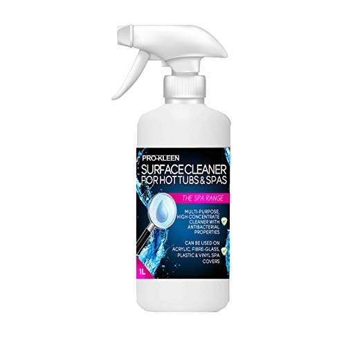 Pro-Kleen Antibacterial Hot Tub & Spa Surface Cleaner Spray - Removes Harmful Bacteria, Oil & Grease...