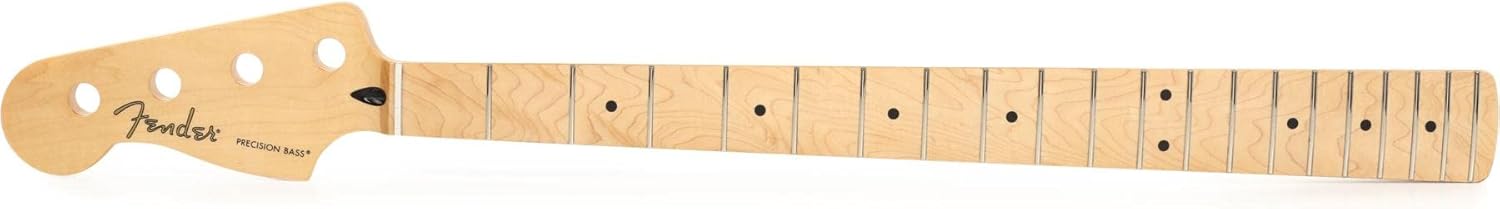 Fender Player Series Precision Bass Neck, Modern C, 20 Medium Jumbo Frets, Maple Fingerboard