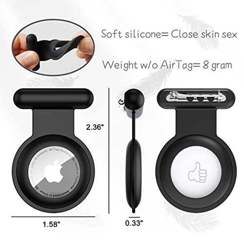 Suporte de Airtag para crianças oculto, pacote com 2 unidades com suporte para Apple AirTag, rastrea