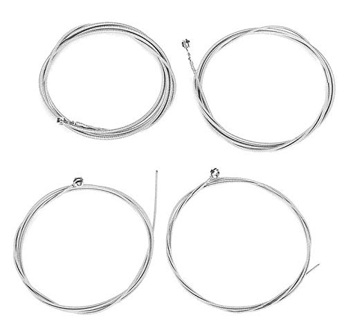Jiayouy Corde In Acciaio Inox 4 Corde Per Basso Con Piccole Estremità A Sfera 4 Corde/Set String Gauge: 046-100 - 5
