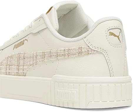 PUMA Women's CARINA 2.0 TWEED Sneaker, Frosted Ivory-Toasted Almond-Metallic Gold, 8.5 | Image 2