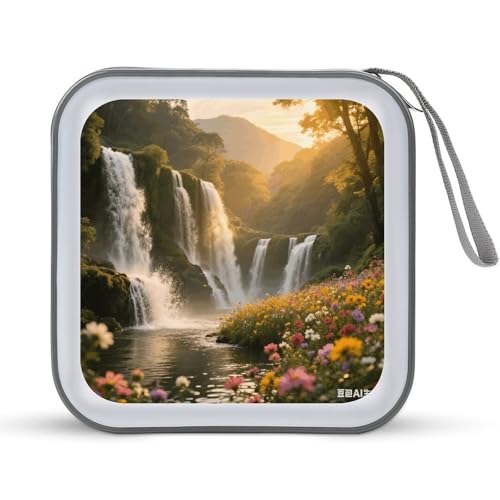 Étui de rangement CD/DVD fermeture éclair pochette plastique 40 disques auto
