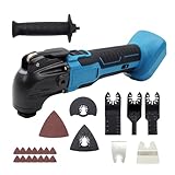 【Compatible con baterías Makita de 18V】 Esta multiherramienta inalámbrica es compatible con las baterías Makita de 18 V de las series BL1820, BL1830, BL1840, BL1850 y BL1860, así como con sus versiones B. Ideal para cortar, lijar, pulir y mucho más (la batería y el cargador no están incluidos).