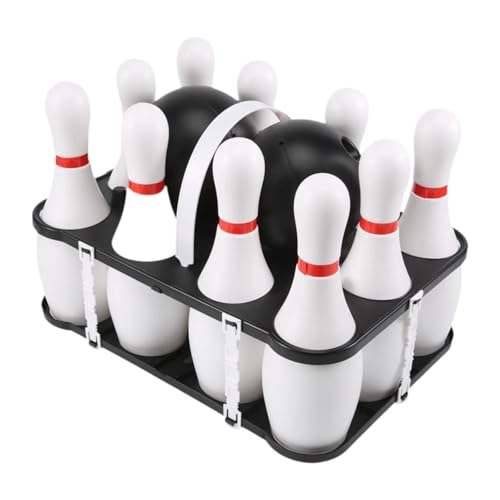 MotiveTech Set de Bolos para Niños con 10 Pines Y 2 Bolas, Juego de Boliche para Interiores Y Exteriores