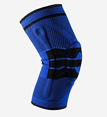 Genouillère ménisque sport bleu équipement de protection genou squat