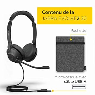Jabra Evolve2 30 Casque Stéréo Anti-Bruit Certifié Unified Communications (UC) avec Technologie D’appel à 2 Microphones… - Les Beatles, Paul McCartney, John Lennon, RIngo Starr, George Harrison Jabra Evolve2 30 Casque Stéréo Anti-Bruit Certifié Unified Communications (UC) avec Technologie D'appel à 2 Microphones… – Image 2