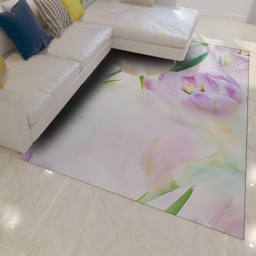 Tapis romantique moderne 160x230cm lavable pour table de chevet