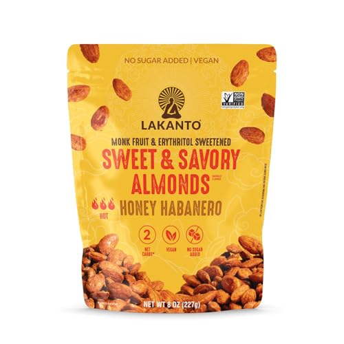 Lakanto Sweet and Savory Honey Habanero Almonds - On the