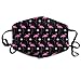 Produktbild HGQHXY.U Atmungsaktiv Anti Staub Mund Maske Warm Winddicht Wiederverwendbar Waschbar Halbe Gesichtsmaske Mode Neuheit Exotic Bird Pink Flamingos Mund Maske