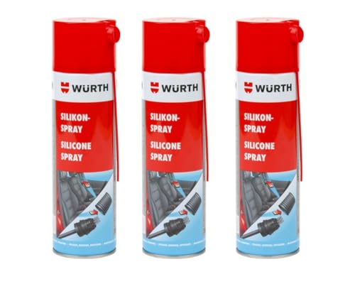 Spray de Silicona Multiusos 500 mL - Ideal para el Cuidado, Protección y Mantenimiento de Piezas de Plástico, Metal y Goma de Automóviles, Maquinaria y Equipo (3 Unidades)