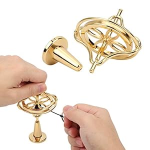 Zerodis Gold Metallkreisel Futuristisches Design