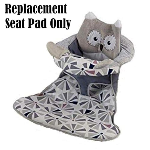 Image of Replacement Part for Fisher-Price Premium Sit-Me-Up Floor Seat with Toy Tray - FPK63 ~ Replacement Seat Pad ~ Owl Theme