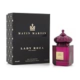 MATIN MARTIN Lady Roza perfumowana woda perfumowana dla kobiet, rabarbar, bergamotka, intensywna, rafinowana, arabska wo