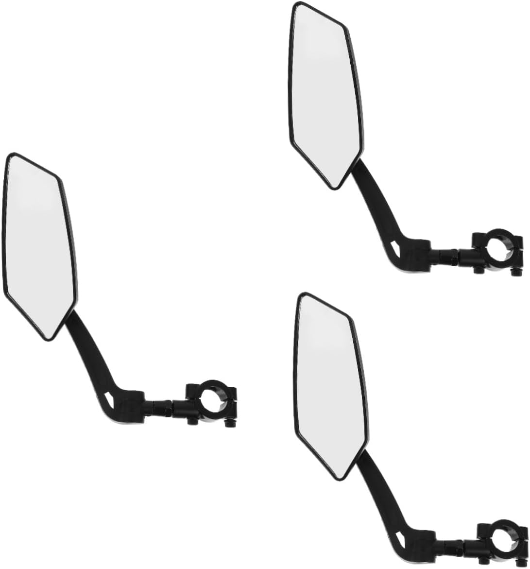 GALPADA 3pcs Electric Bike Rearview Mirror for Mountain Handlebar Mirror High Definition Lightweight Design for