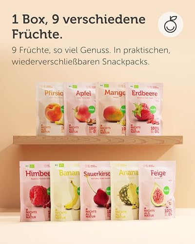 BUAH® Gefriergetrocknete Früchte Probierset | Perfekter Snack aus knusprigen Fruchtchips | Süßigkeiten Alternative ohne Zuckerzusatz, Toppings für Porridge | Vegan Glutenfrei – Bild 3