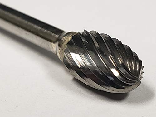 Alfa Tools B71269 Fresa de Carburo 1/4" Cabeza 1/8" Vástago miniatura 2