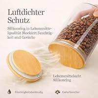 ComSaf Glasbehälter Vorratsgläser mit Deckel 600/950/1400 ml, 6er Set – Ansicht 8