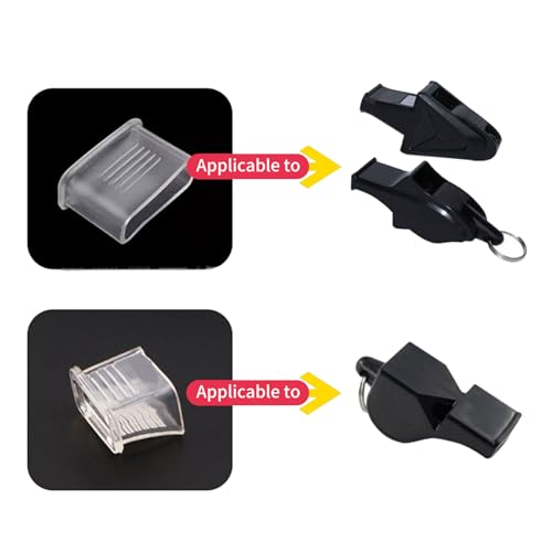 Set de 20 silbatos deportivos transparentes con boquilla de reemplazo miniatura 6
