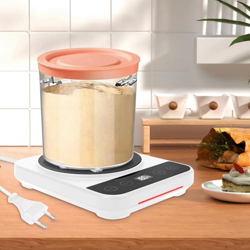 Sauerteig Starterwärmer, 12H Timer Sauerteig Wärmer Sauerteig Starter Set Wärmer, Präzise Thermostatsteuerung (21,1–37,8 °C) Wärmematte Sauerteig, Auto On/Off, Ideal für Sauerteiggärung