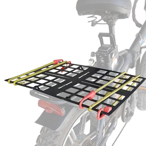 Rear E-Bike Rack Basket Holder – Wide Cargo Carrier for