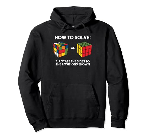 How To Solve - Divertida camiseta de cubo de rompecabezas - Camisa de cubo de velocidad Sudadera con Capucha